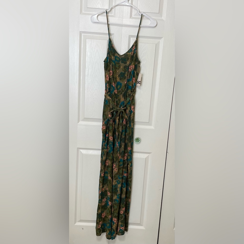 Kohl's Vibrant Green and Blue Floral Romper
